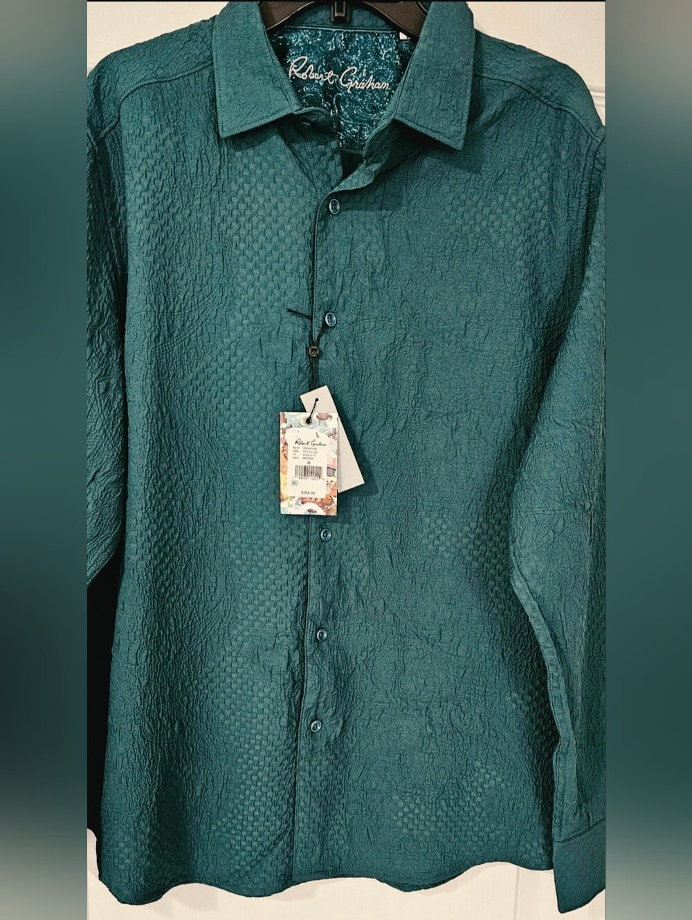 Robert Graham EmeraldGreen Shirt Sizes M,L,XL,2XL,3XL.New With Tags.